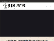 Tablet Screenshot of knightlaw.com.au
